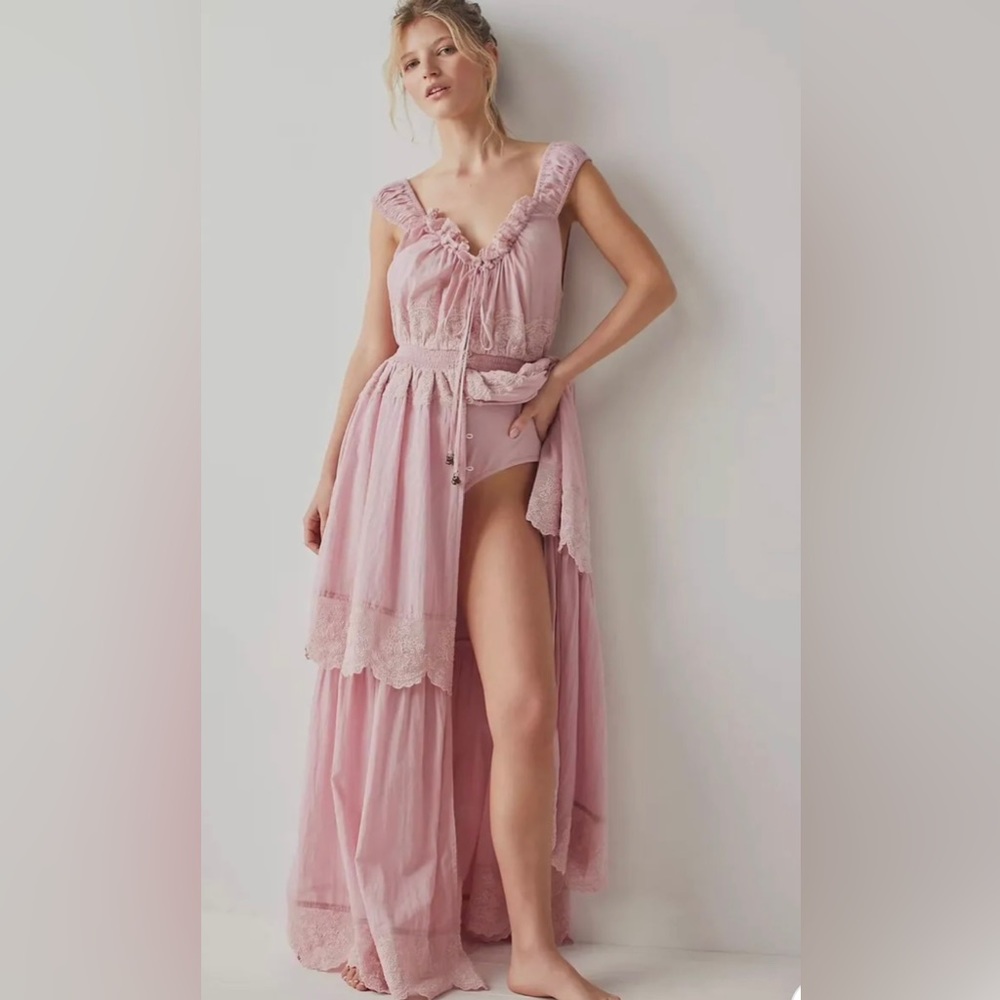 Free People Dolly Bodysuit Dress NWOT